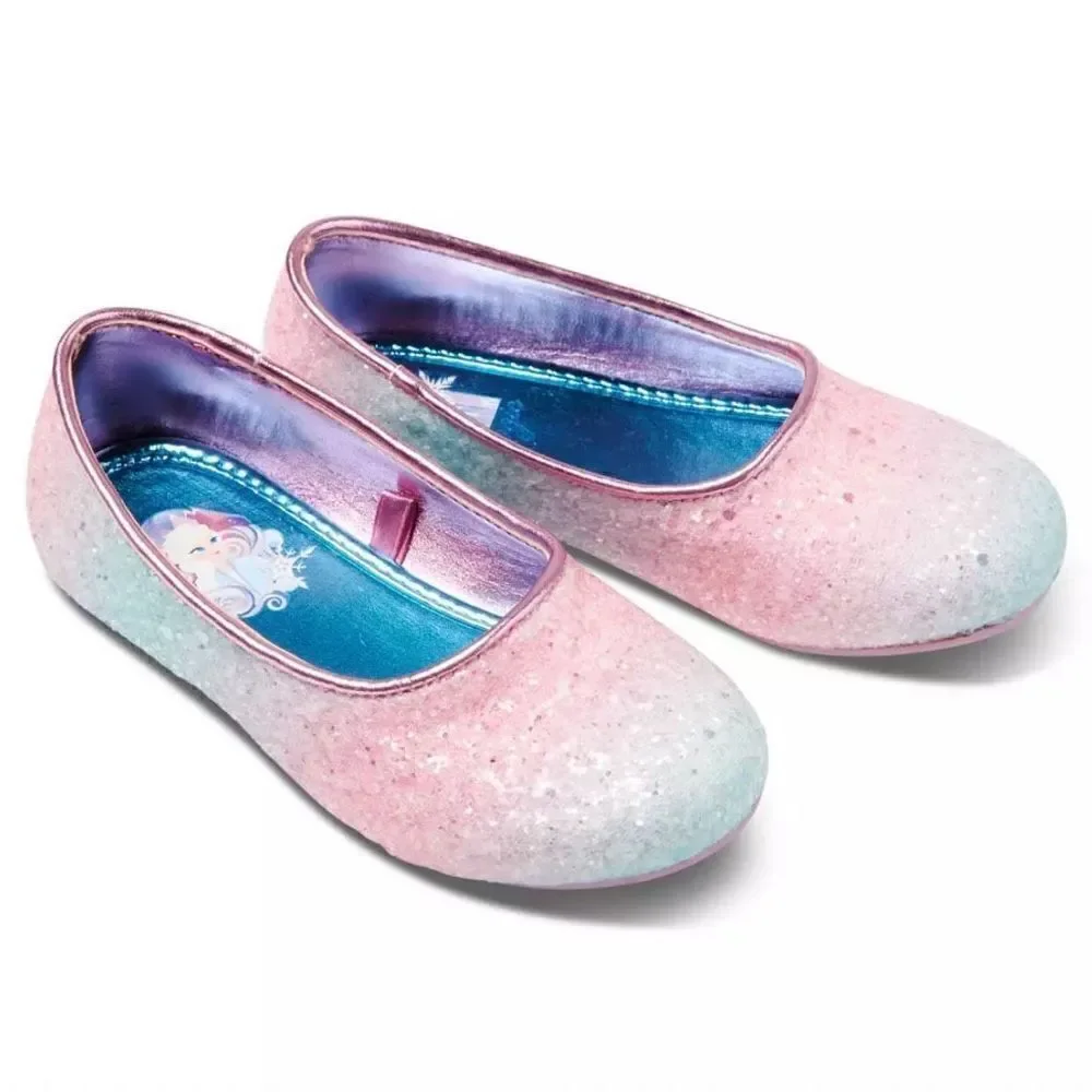 Frozen Dress Shoes Girls Anna Elsa NWT Disney Store Size 1 Ships Now